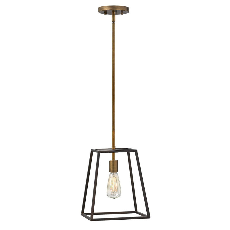 Poulan 1 - Light Bronze Geometric Pendant