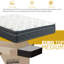 Matelas hybride mi-ferme à simple face avec sommier fendu Kurtz 12 pouces EuroTop-1474624634-1346245591