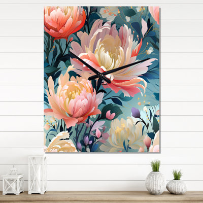 Jassim - Floral Modern Wall Clock