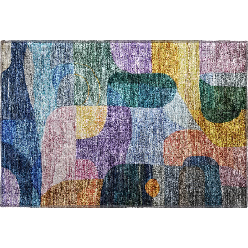 Premium Machine Washable Konopka AMF1115 Modern Rug, Rectangle 1'8" x 2'6"