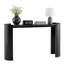 Console étroite noire de 53 pouces, table d'entrée moderne aux coins arrondis-1786346985