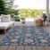 Machine Washable Indoor/Outdoor Cicel ACN1149 Navy Rug