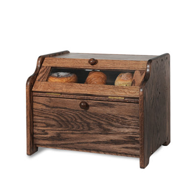 Ebbin Bread Box, Oak Wood
