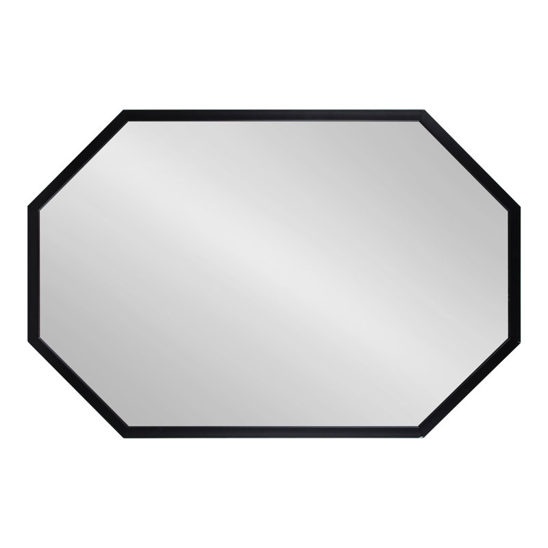 Saleh Flat Mirror, Black