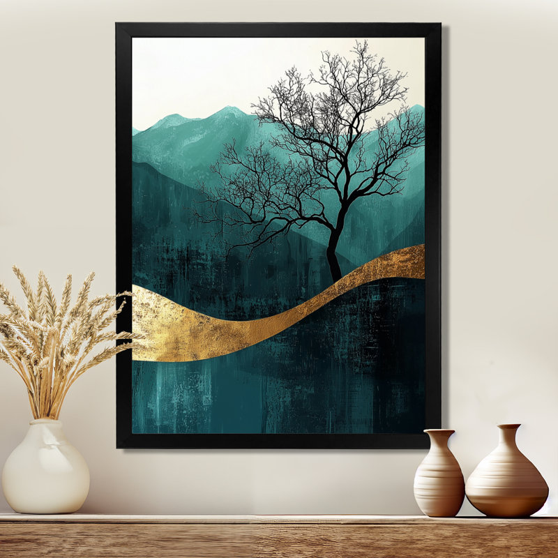 Krogman - Landscapes Wall Art Prints, H 32 po x l 24 po, Noir, Reproduction encadrée d'une seule photo