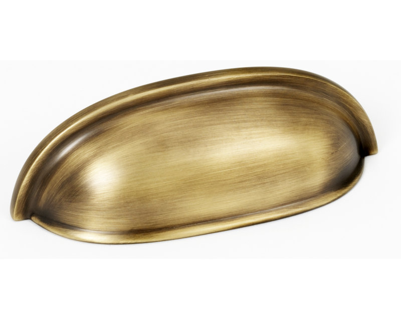 Cup Pulls Cup / Bin Pull, Antique English Matte