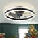 15.75" Low Profile Modern Style LED Ceiling Fan Light, APP+Remote Control, 6-Speed Fan, All Seasons