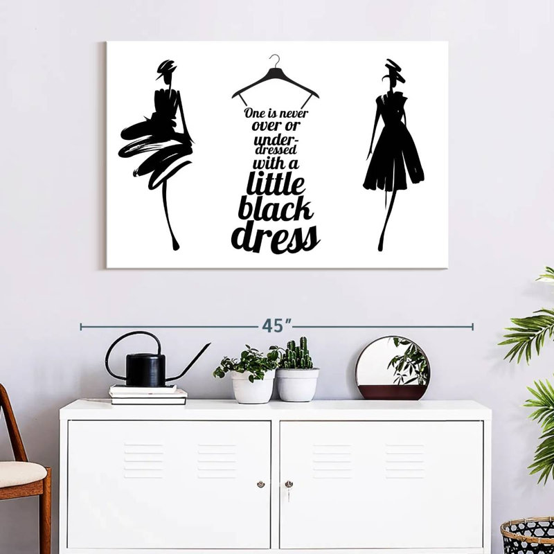 Petite robe noire Tergel, H 32 po x l 48 po