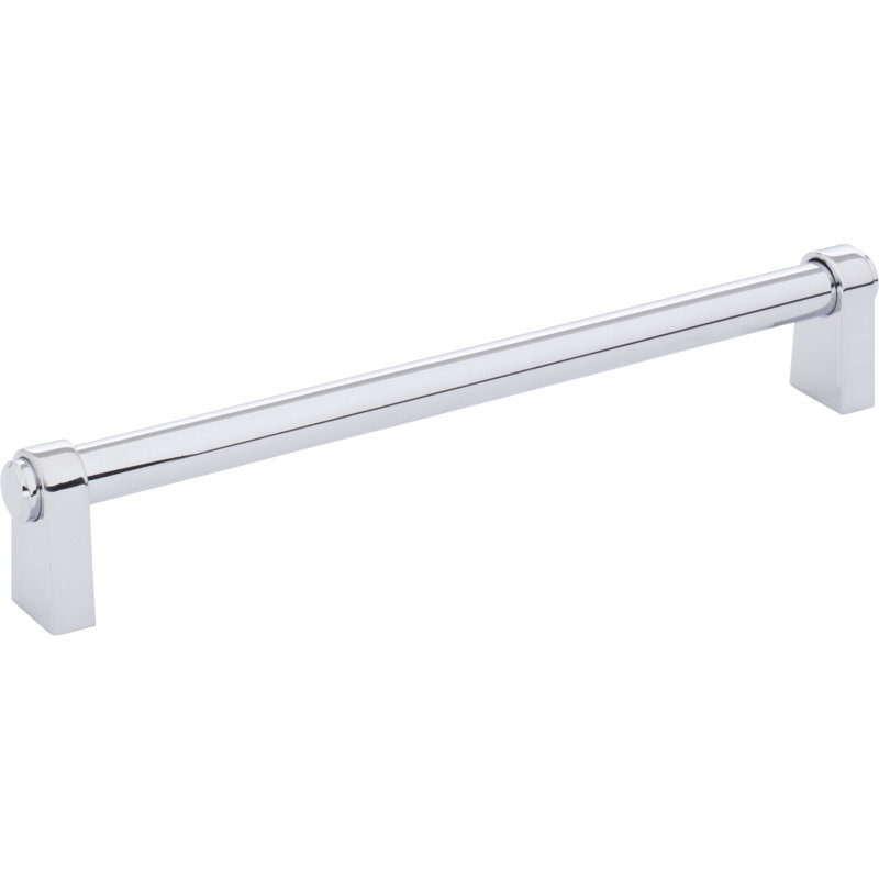 Lawrence Bar Pull, Polished Chrome, 7 9/16" Center To Center