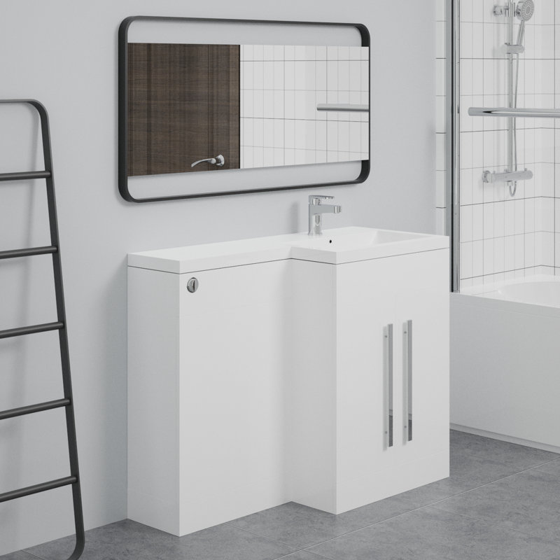 Alyzabeth 1100 mm Freestanding Single Vanity, White