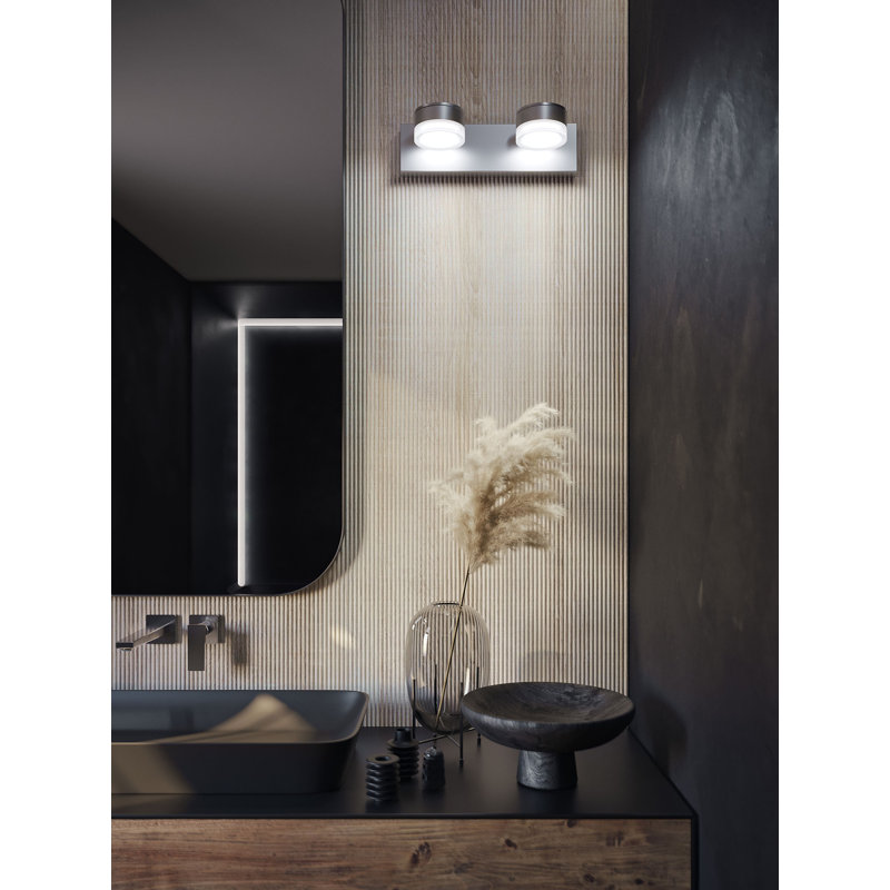 Emma 16'' LED Vanity Light, Satin Nickel