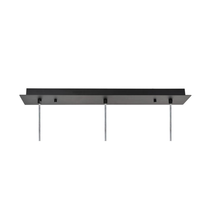 Huka Lodge 3 - Light Kitchen Island Pendant, Black