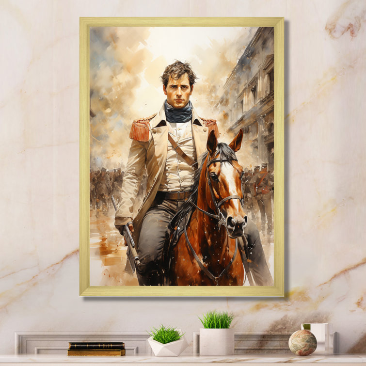 Red Barrel Studio® Emperor Napoleon Bonaparte Portrait Framed On Canvas  Print