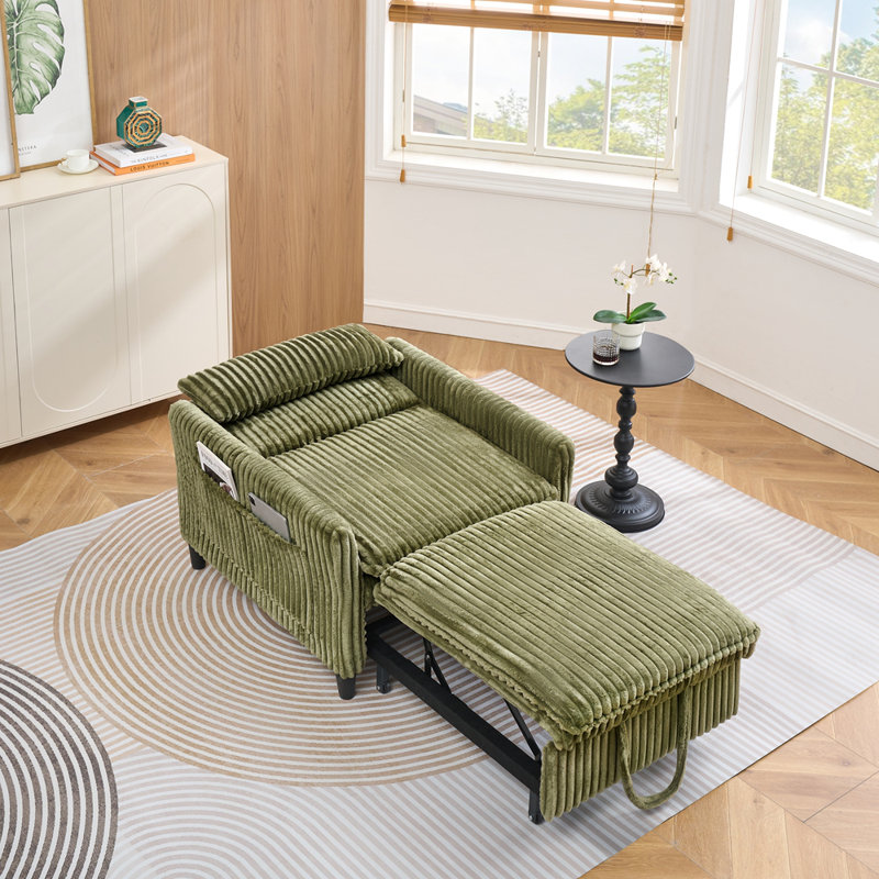 Fauteuil confortable pour petit appartement Espace de chambre à coucher Balcon Petit canapé-lit Petit canapé-lit avec coussin