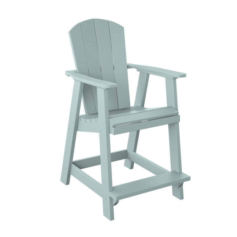  Chaise de balcon à hauteur de comptoir. Sauge, Sauge