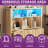  31.8" H X 39" W Cube Bookcase With Open Bookshelf Drawers & LED Lights