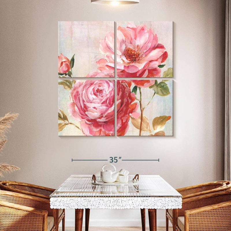 Harnek Petal Paint I, 74" H x 74" W