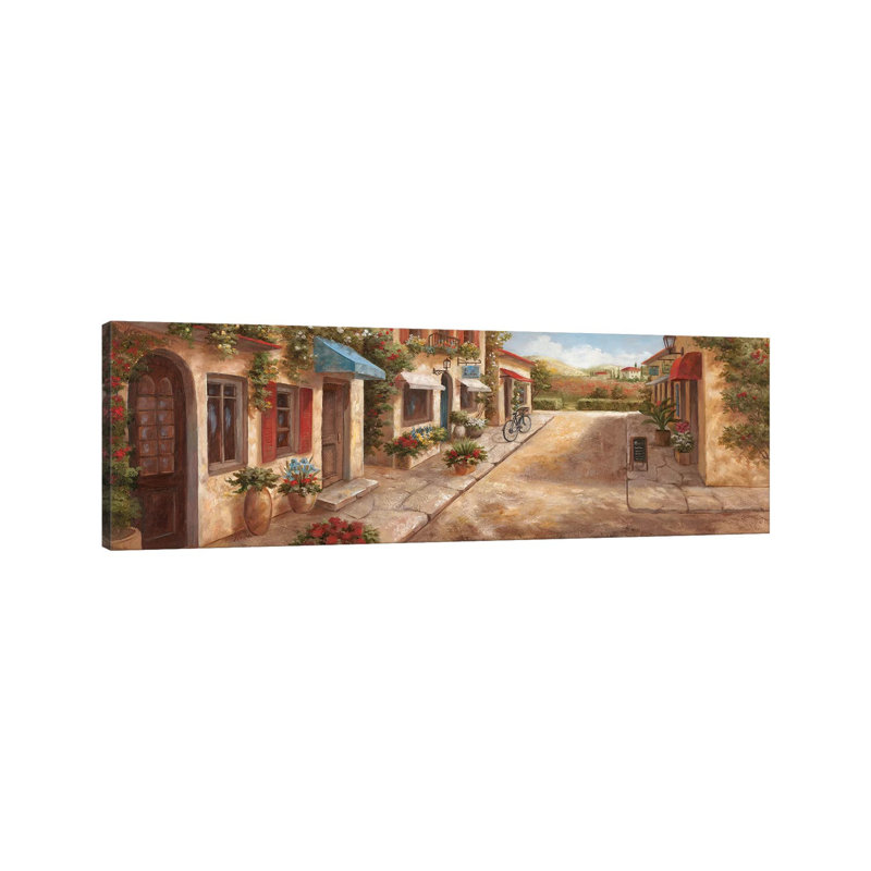 Italian Village I by Nan - Panoramic Painting on Canvas, 30.48 cm H x 91.44 cm W x 1.91 cm D, Wrapped Canvas