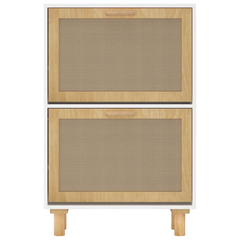 Flip Down Shoe Storage, White