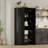60" Kitchen Storage Pantry Cabinet, Farmhouse Deep Storage Cabinet with 3 Adjustable Shelves & 4 Doors, Large Rustic Wood Cupboard for Kitchen, Dining Room-479229912