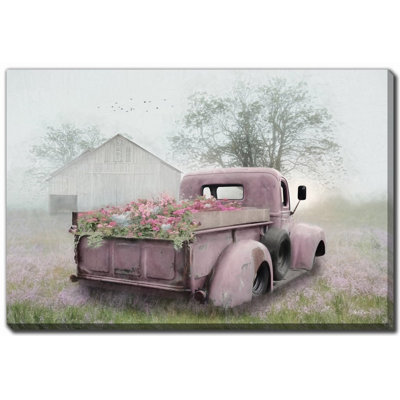 Flower Truck Canvas Wall Art