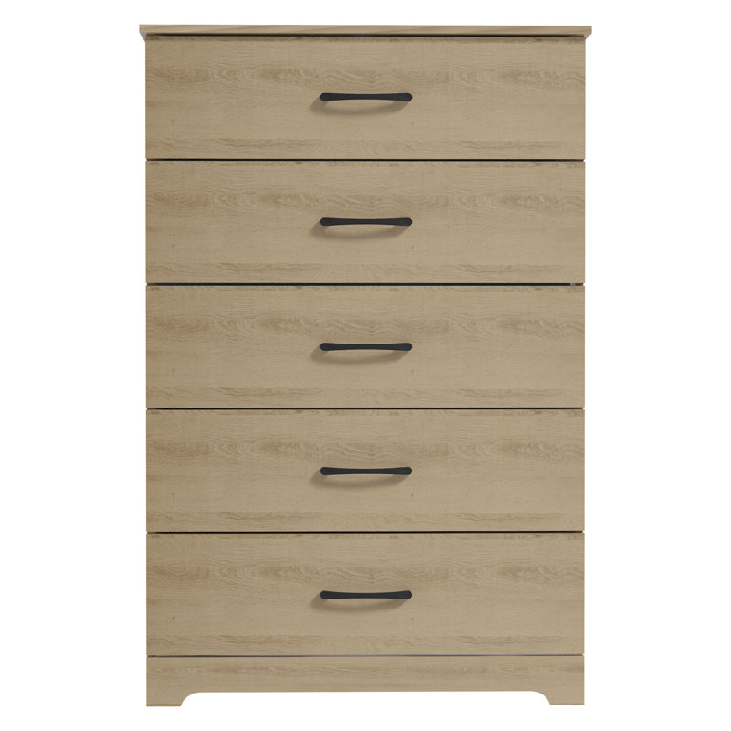 Arkia 5 Drawer 31.5" W Dresser, Oslo Oak