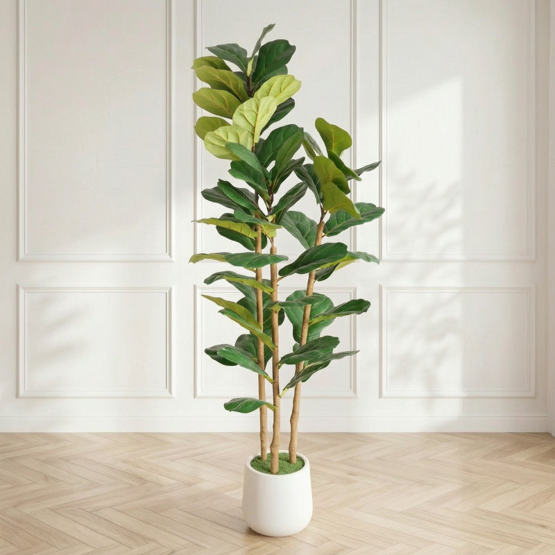 62.06 " H Faux Pothos Tree in Plastic Pot