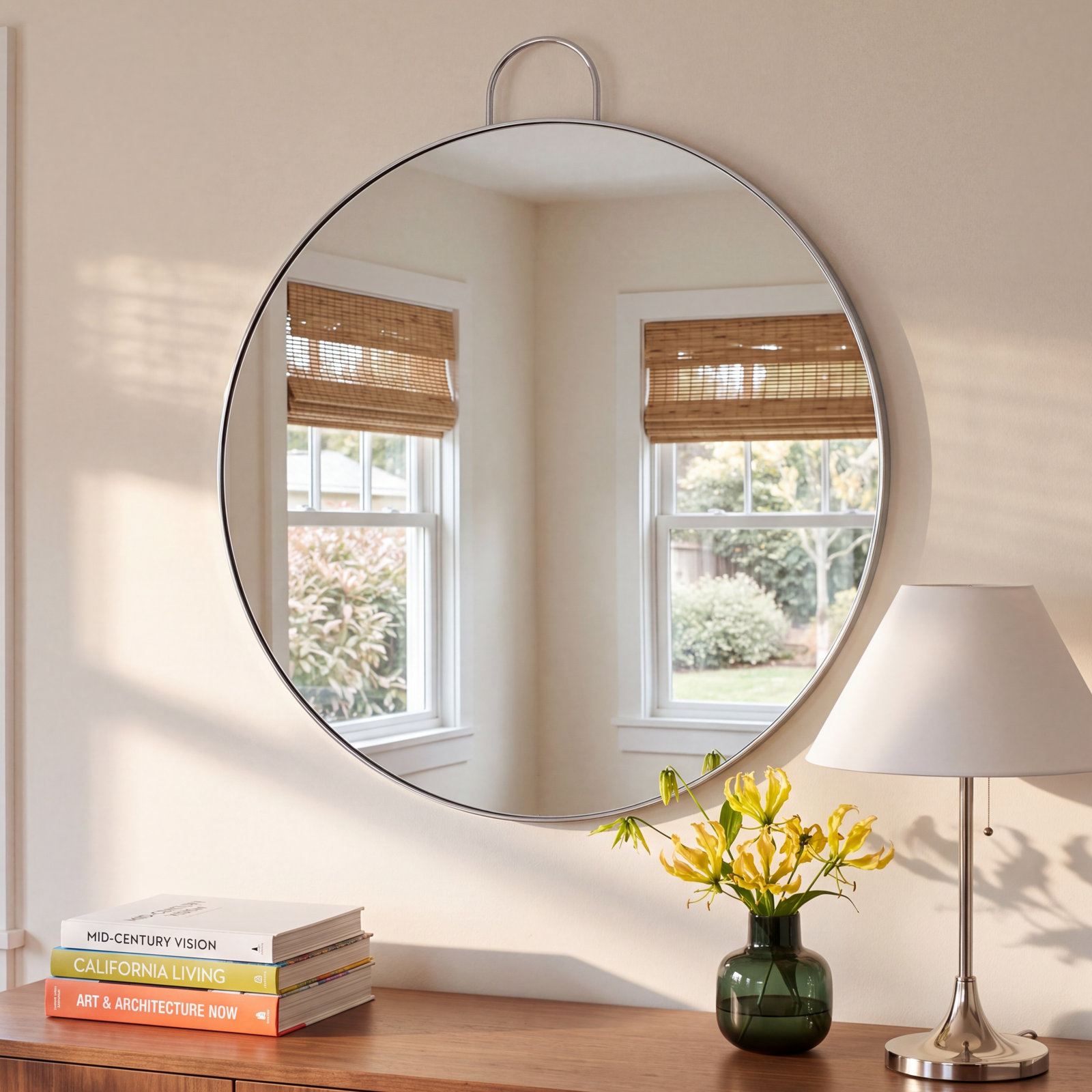Kathy 36 " Mirror, Silver