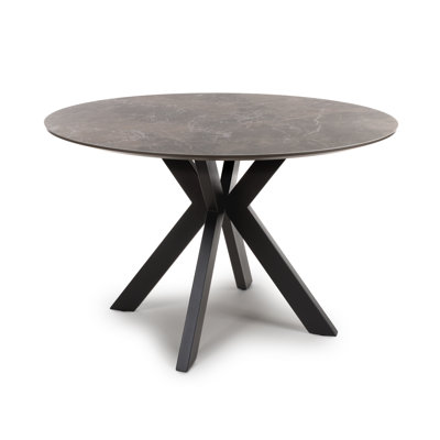 Nysa Round Metal Base Dining Table