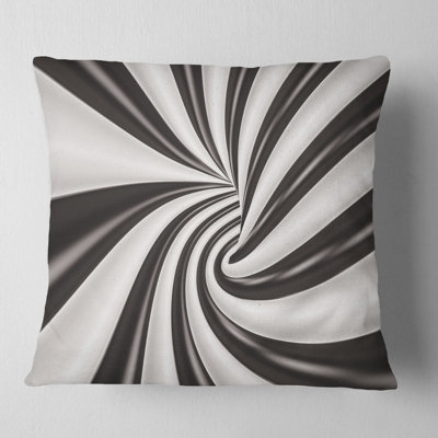 Coussin décoratif tunnel 3d fractal