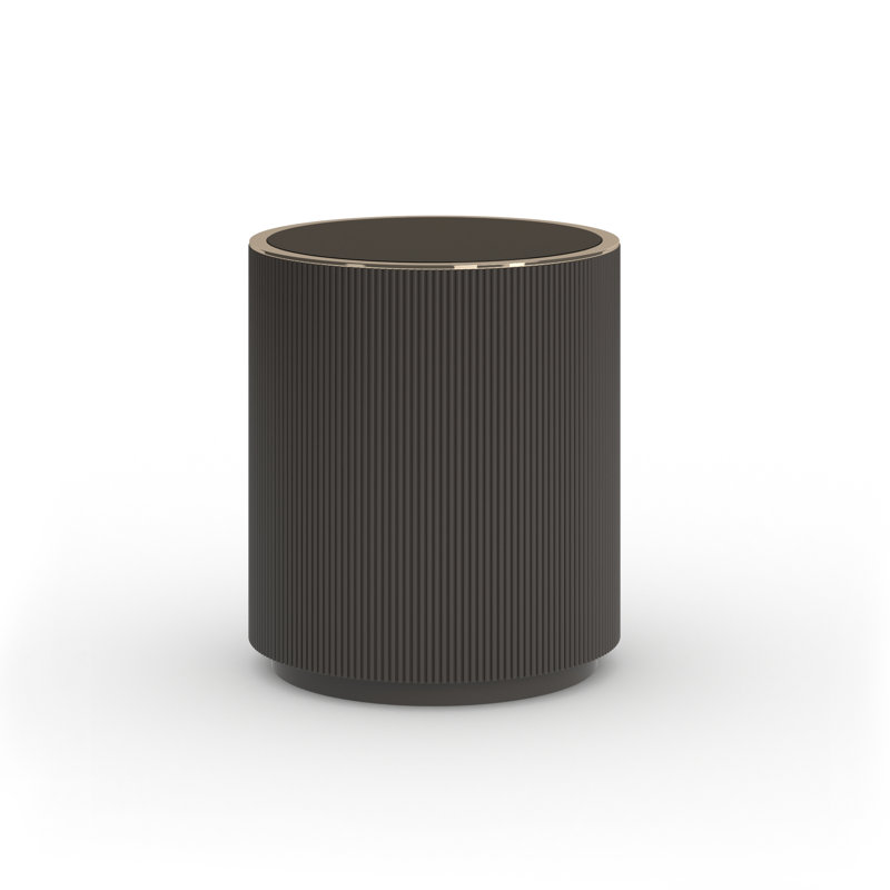 Love Round End Table, Brown