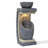 Abdulameer 32''H Gray Resin Column Outdoor Fountain with Built-In Planter and LED Light