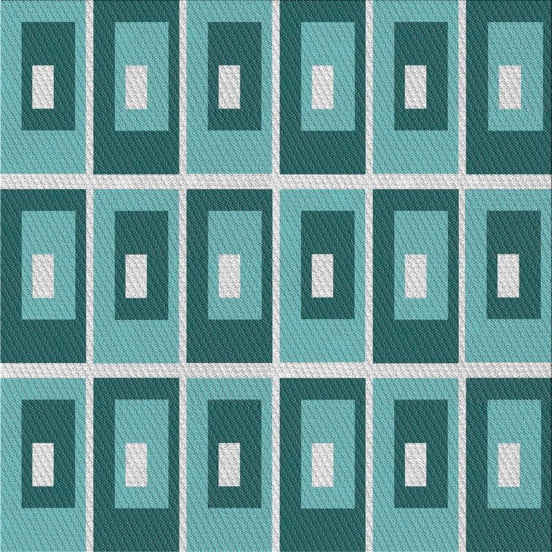 Pridemore Geometric Indoor Rug, Square 6'