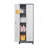 Storage Cabinet with Locking Doors and Shelves, 65 H Metal Storage Cabinet with Hanging Rod & S-Hooks, Cleaning Tool Organizer