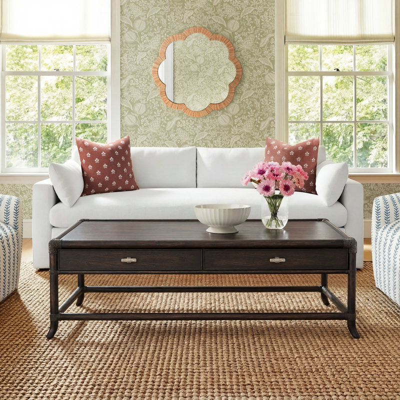 Bellmont Solid Wood Coffee Table, Black Sand