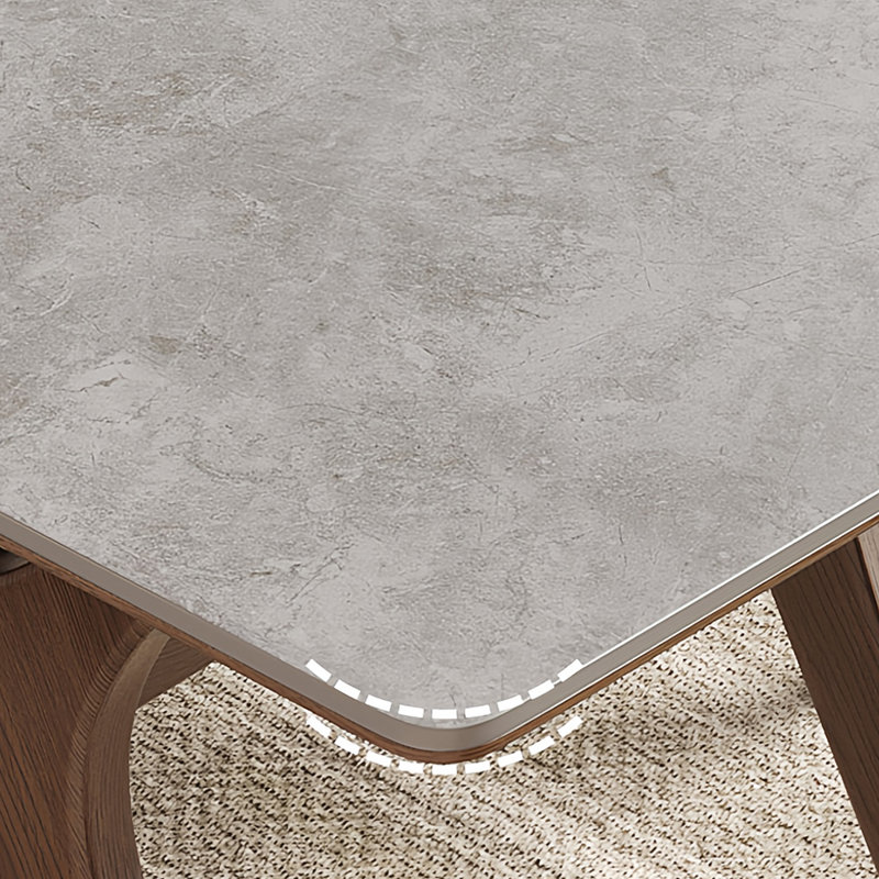Table et chaise de salle à manger chaleureuse et simple, H 29,5 po x L 55,1 po x l 31,4 po