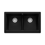 Vintera SILGRANIT 33" L X 19'' W Double Bowl Farmhouse Sink