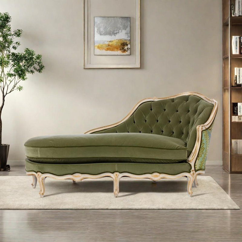 Chaise moderne élégante et confortable, Orienté à droite, Vert