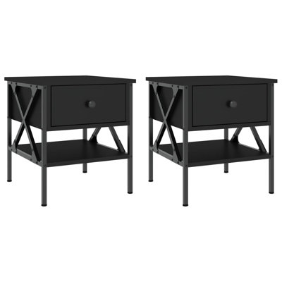 Tahnaout 40cm W Iron Bedside Table