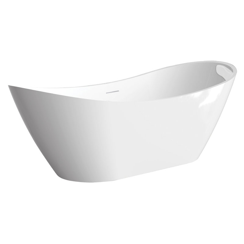 Baignoire autoportante blanche L 66,875 x l 30,75 x H 26,75 Transolide