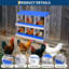 Boîte de nidification en métal avec grands trous ventilés et support, poulailler à 6 compartiments pour poules