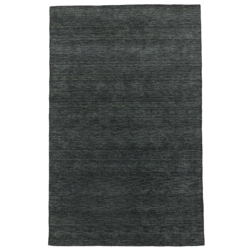 Greilickville Hand Loomed Gabbeh Rug, 100% Wool, Solid Color, Fade & Stain Resistant, Durable, All Sizes, India-Made.