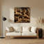 Cats Ocicat, art mural en métal noir-2033946241