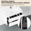Boîte de rangement pour salle de bain 30 po - Blanc brillant, comptoir en résine de pierre et compartiments spacieux avec meuble-lavabo