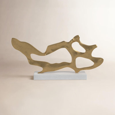 Pepita Golden Drift Abstract Sculpture