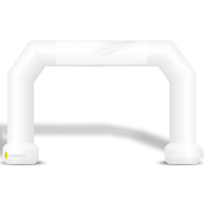  Wellcomer 21'x13' Inflatable Polygon Event Arch - White Colors (Start)(Finish)(Welcome)