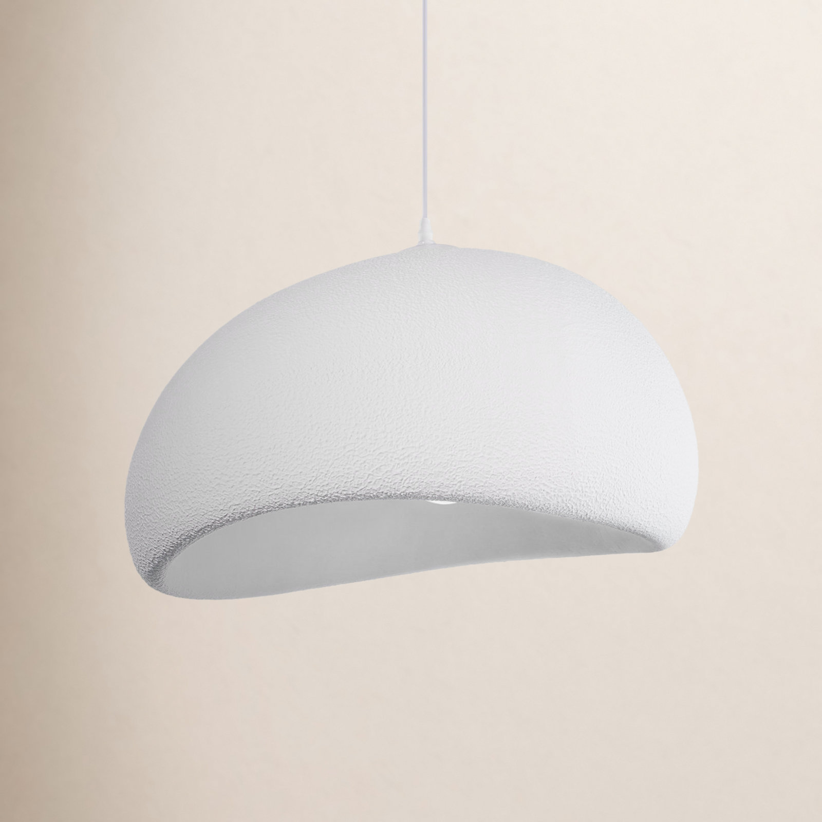 Single Light Pendant, 9.84" H x 15.74" W x 15.74" D