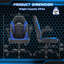 Fauteuil de jeu en forme de S ergonomique | Mode berçant | Cuir de qualité supérieure-1501302699