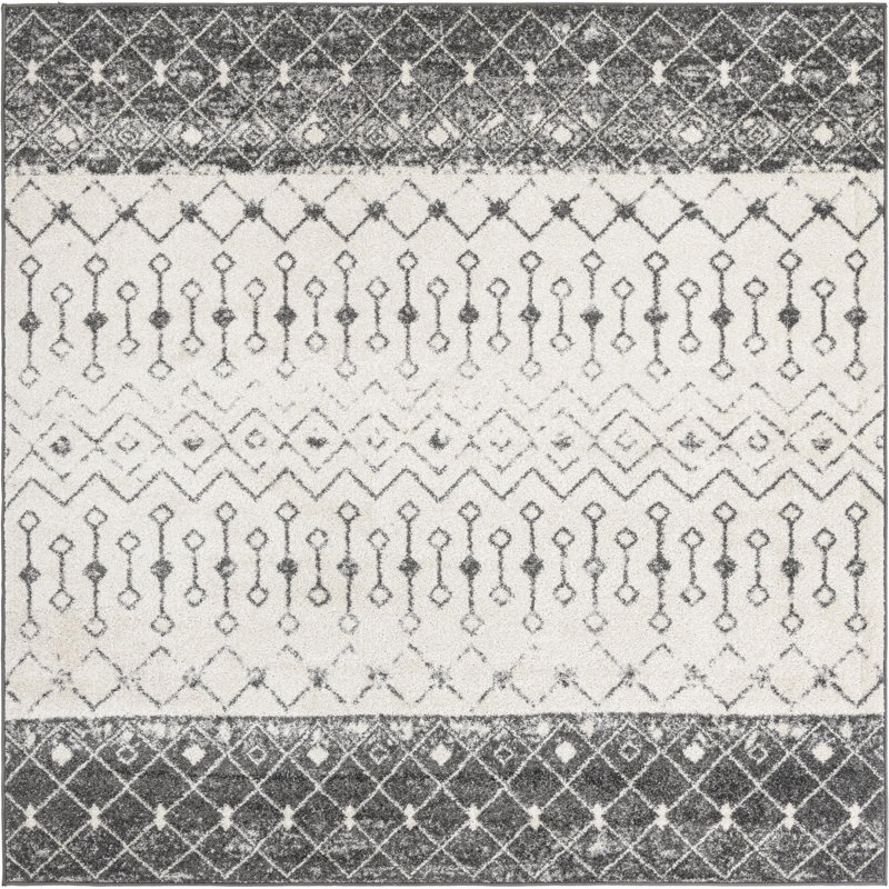 Abstract Indoor Rug, Square 7'10"