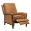 Fauteuil inclinable manuel en cuir véritable Liauro de 32,3 po de largeur avec cadre en bois massif (ensemble de 2)-769439673